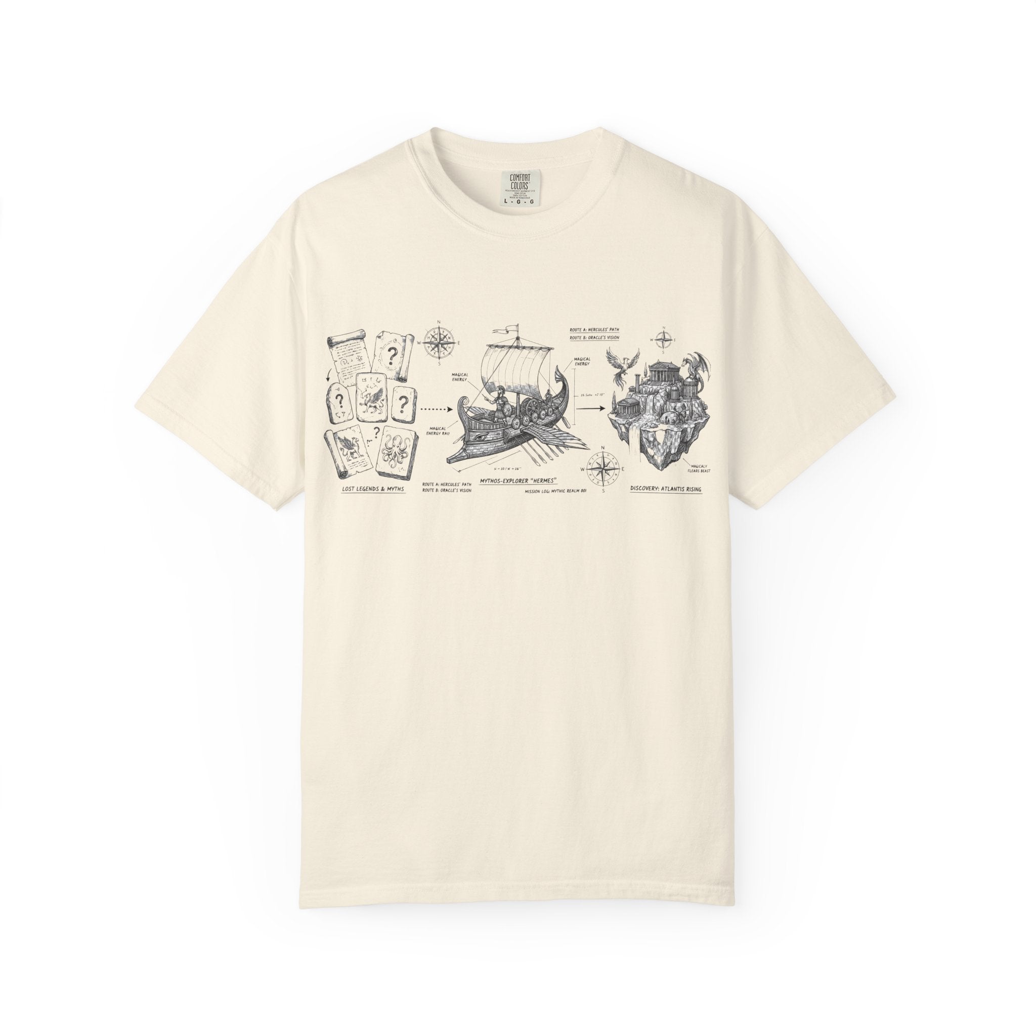 MATFAY Vintage Anatomy Illustration T-Shirt | Heart, Lungs, Skull Diagram