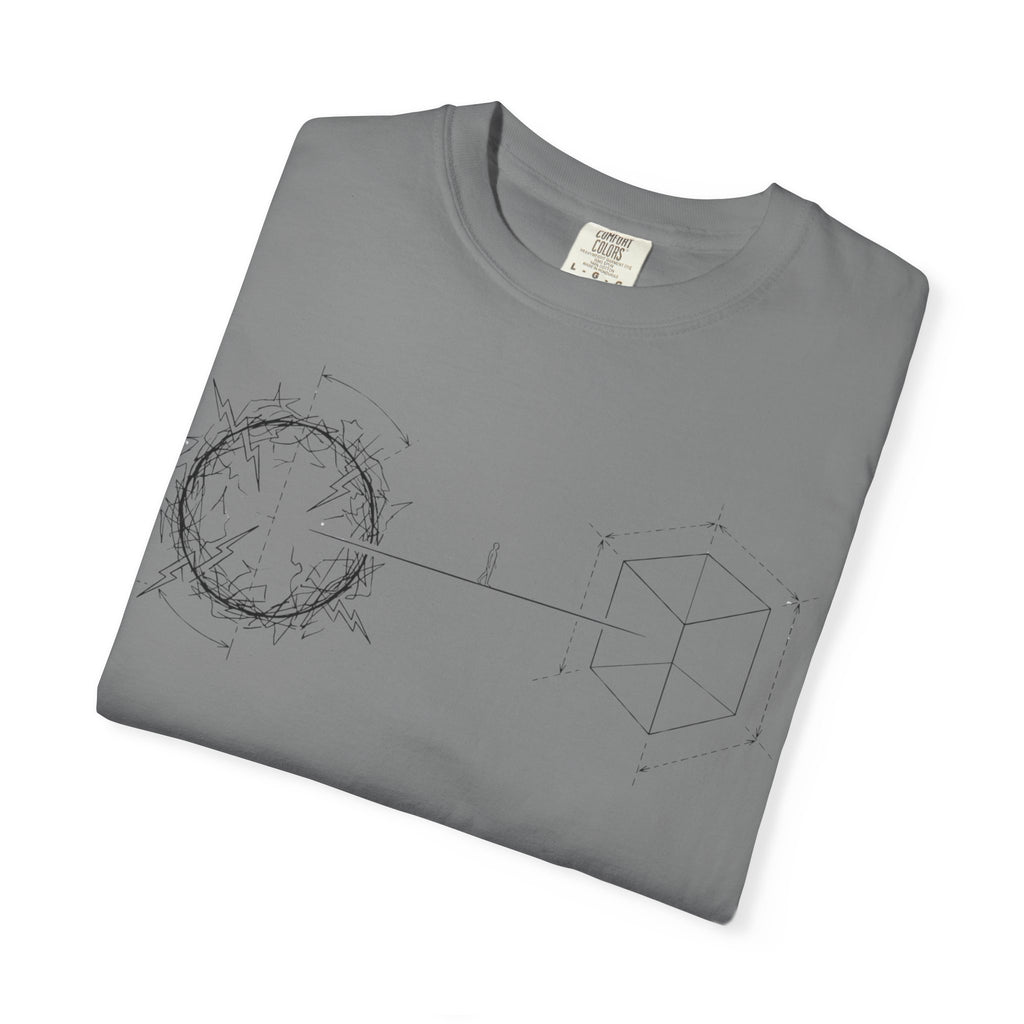MATFAY Constellation Circle line art T-shirt | Minimal Astral Diagram Tee