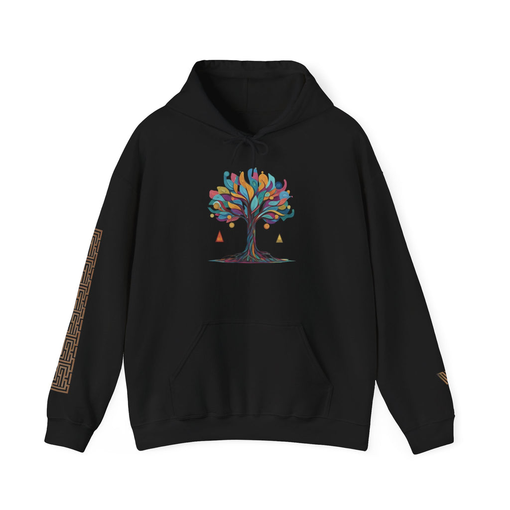 MATFAY Tree of Hands Hoodie | Künstlerischer Baum-Print Hoodie, Minimalistisches Streetwear-Design
