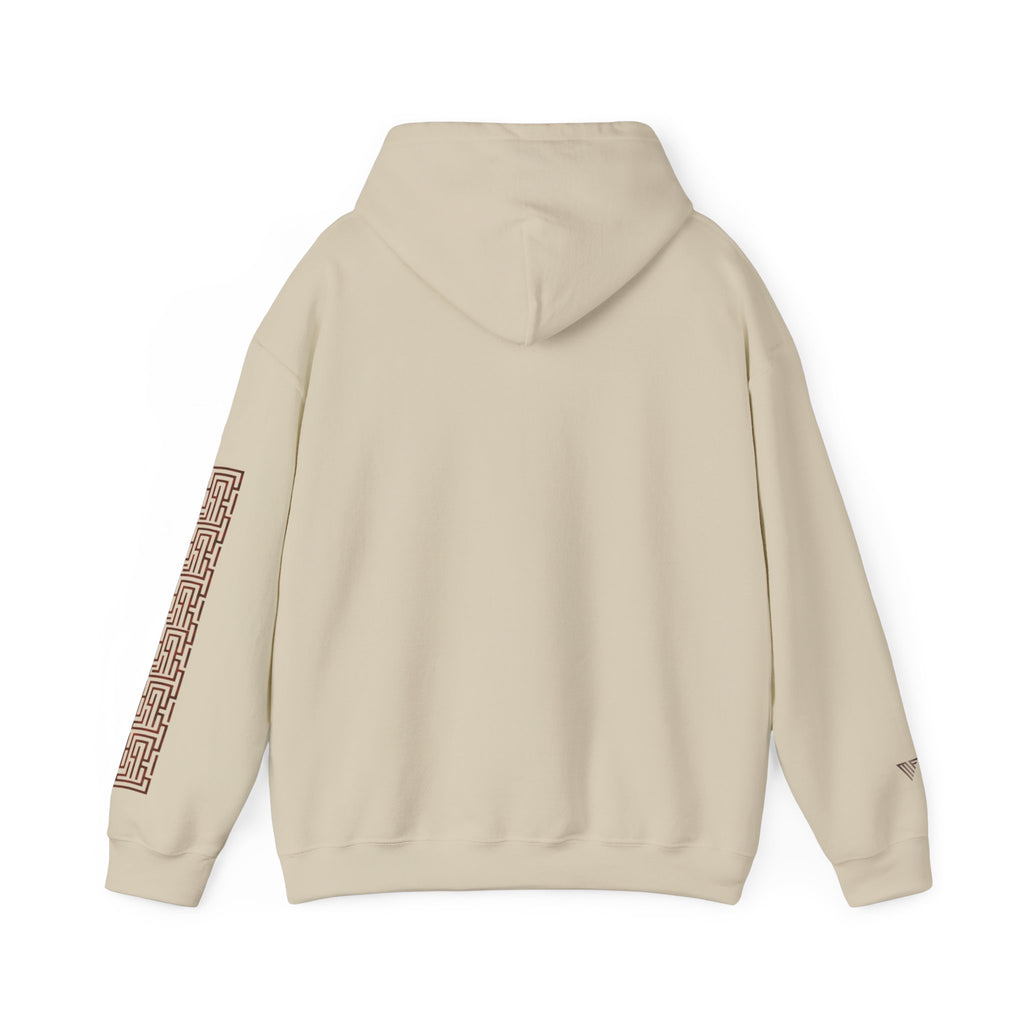 MATFAY Chaos to Clarity Hoodie | Hoodie mit Wirbelmotiv und Maze-Ärmeldesign