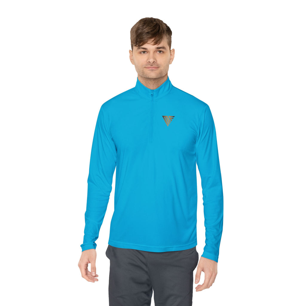 MATFAY Quarter-Zip Pullover — Mythic Sea God Bust Graphic