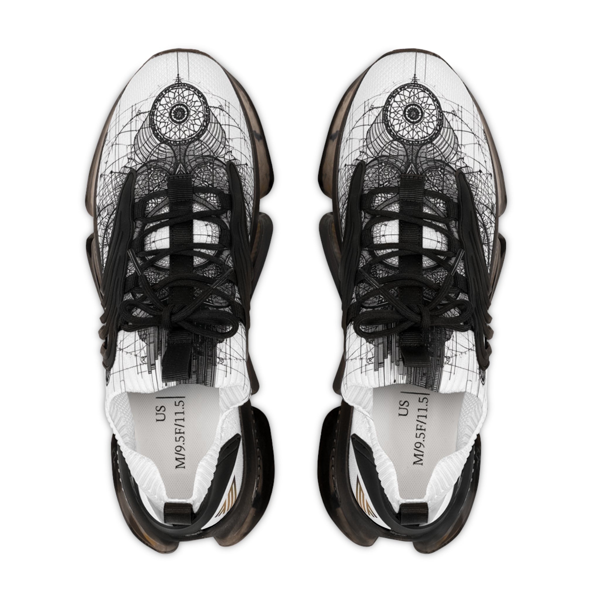 MATFAY Mental Flow Sneakers / Abstract Psychological Line Art Shoes