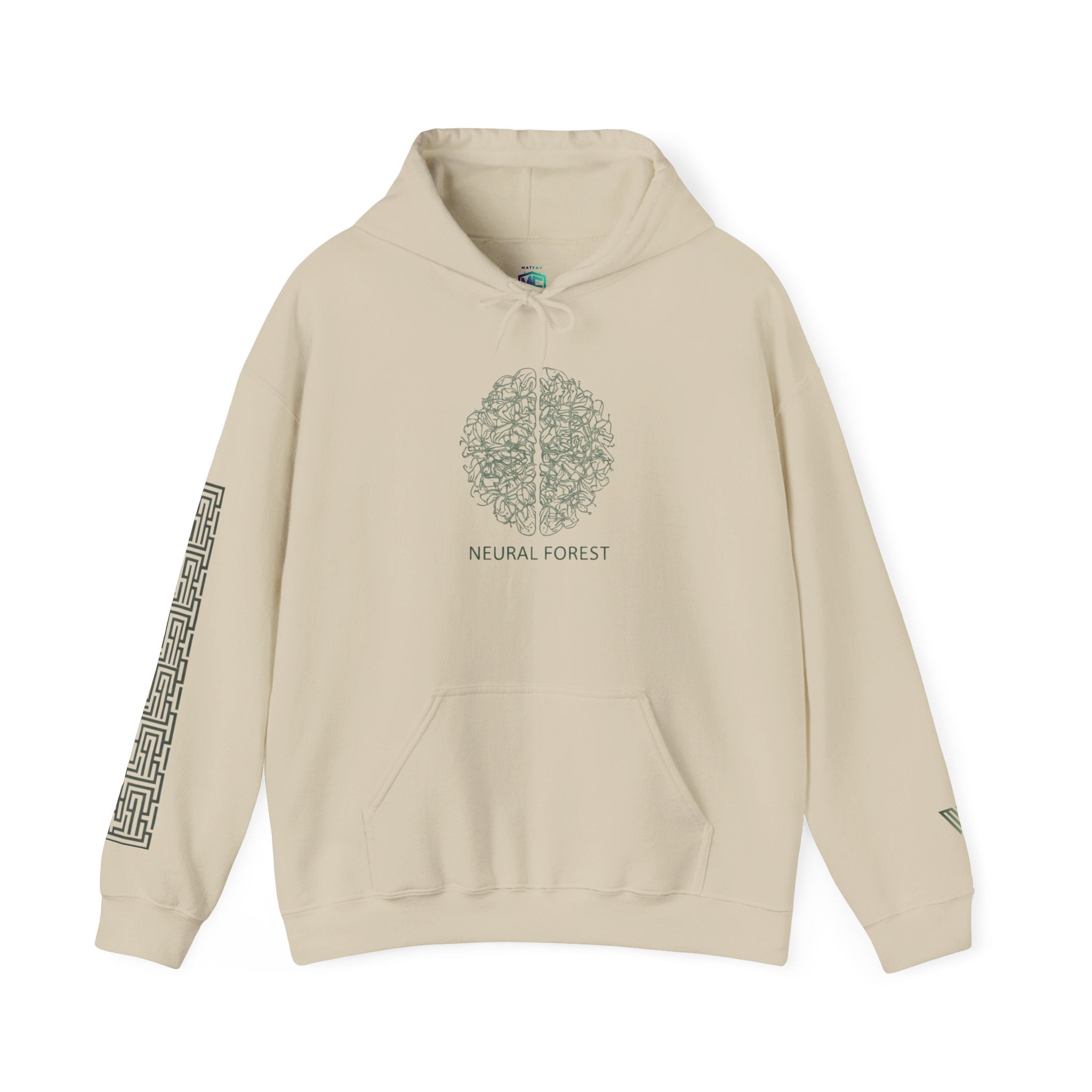 MATFAY Neural Forest MATFAY Studio Hoodie  Minimal Concept Graphic Hoodie