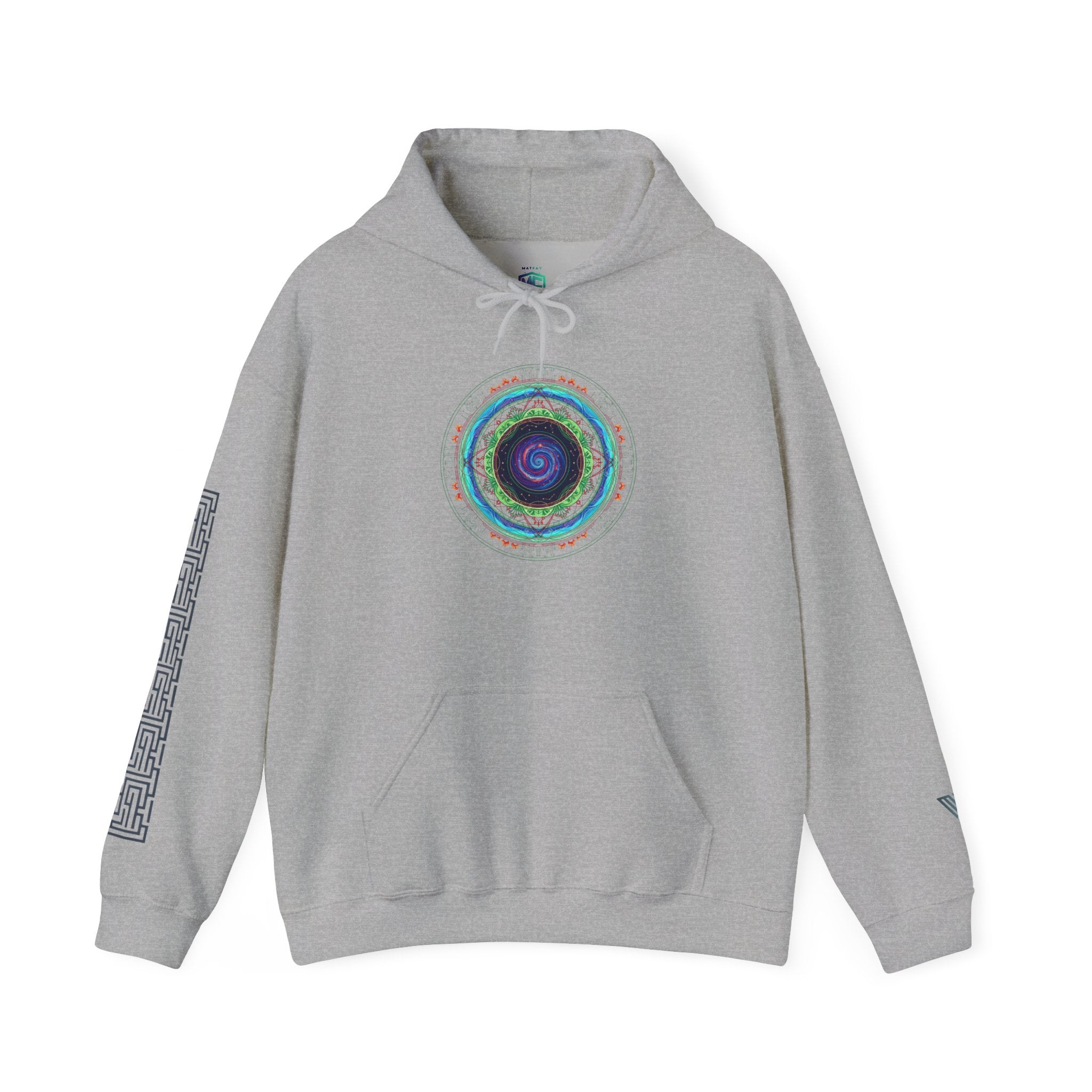 Mandala Eye Hoodie | Geometric Spiritual Graphic Sweatshirt