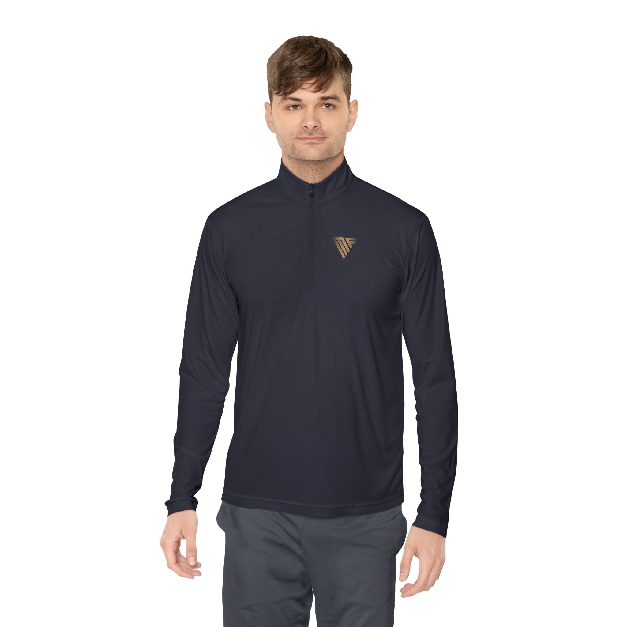 MATFAY Quarter-Zip Pullover — Mythic Sea God Bust Graphic