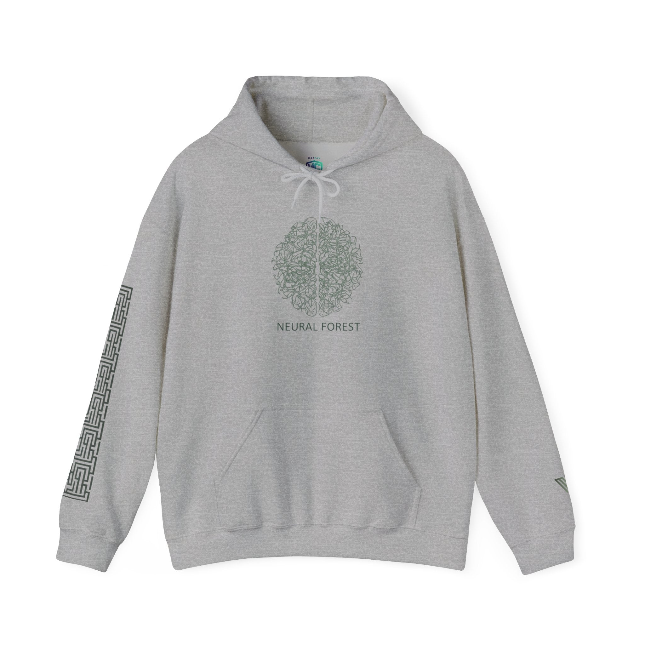 MATFAY Neural Forest MATFAY Studio Hoodie  Minimal Concept Graphic Hoodie