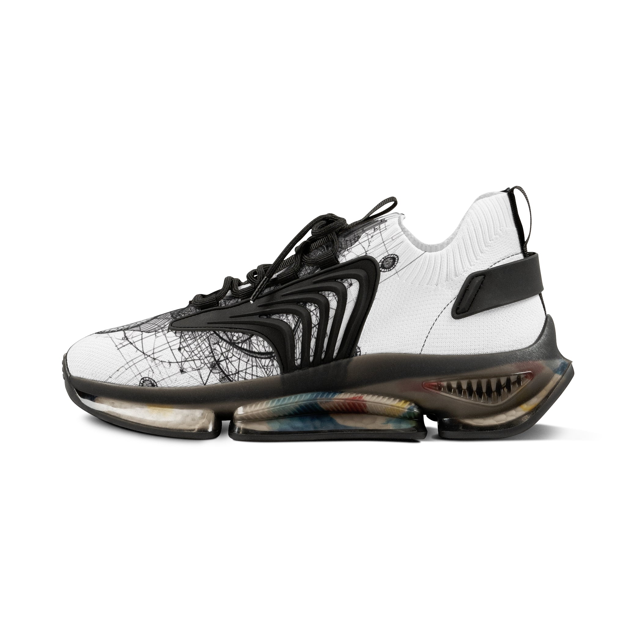 MATFAY Mental Flow Sneakers / Abstract Psychological Line Art Shoes