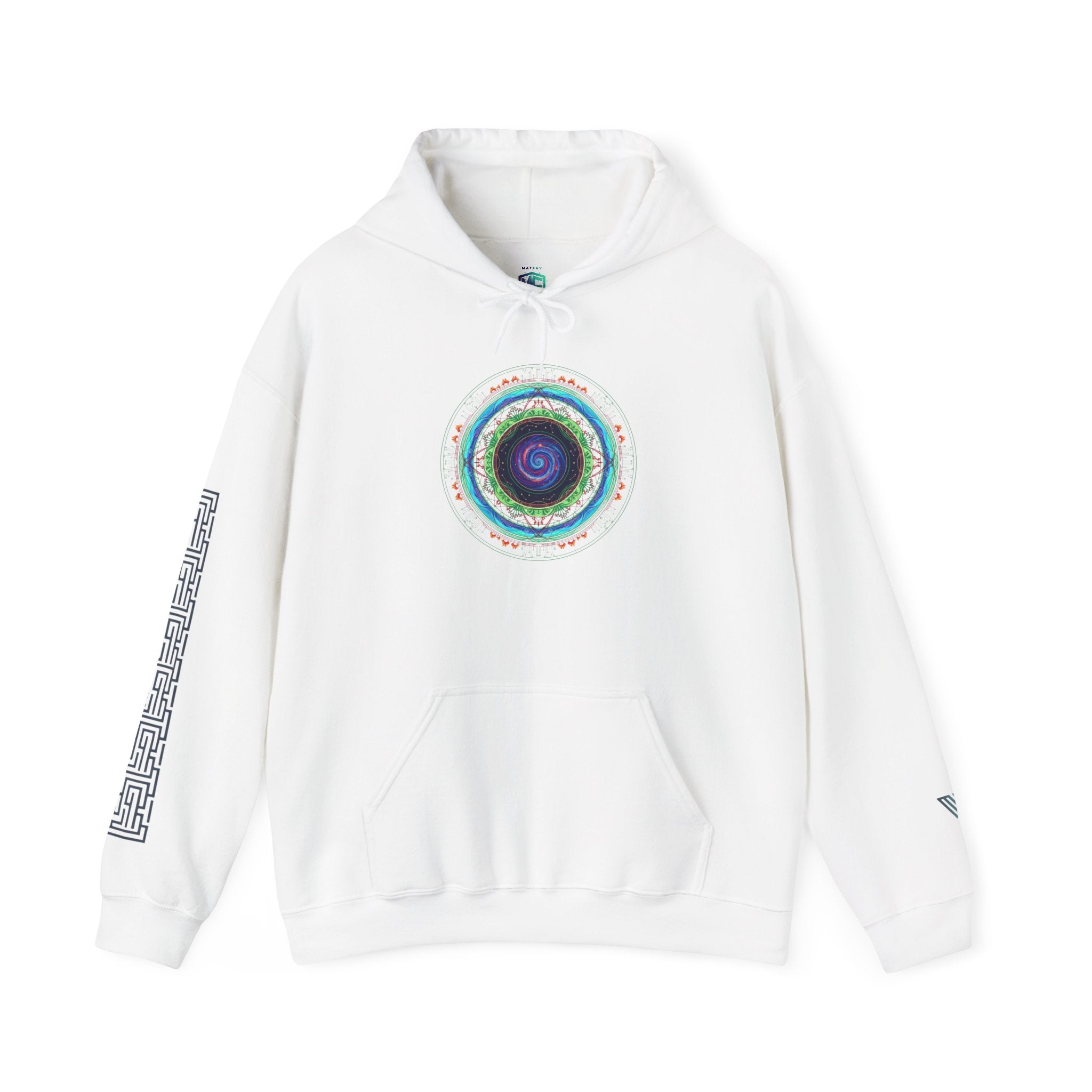 Mandala Eye Hoodie | Geometric Spiritual Graphic Sweatshirt