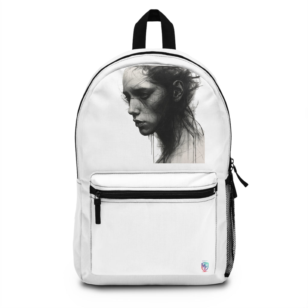 MATFAY Quiet Mind Minimalist Backpack  Psychological Art Design/Premium Everyday Bag