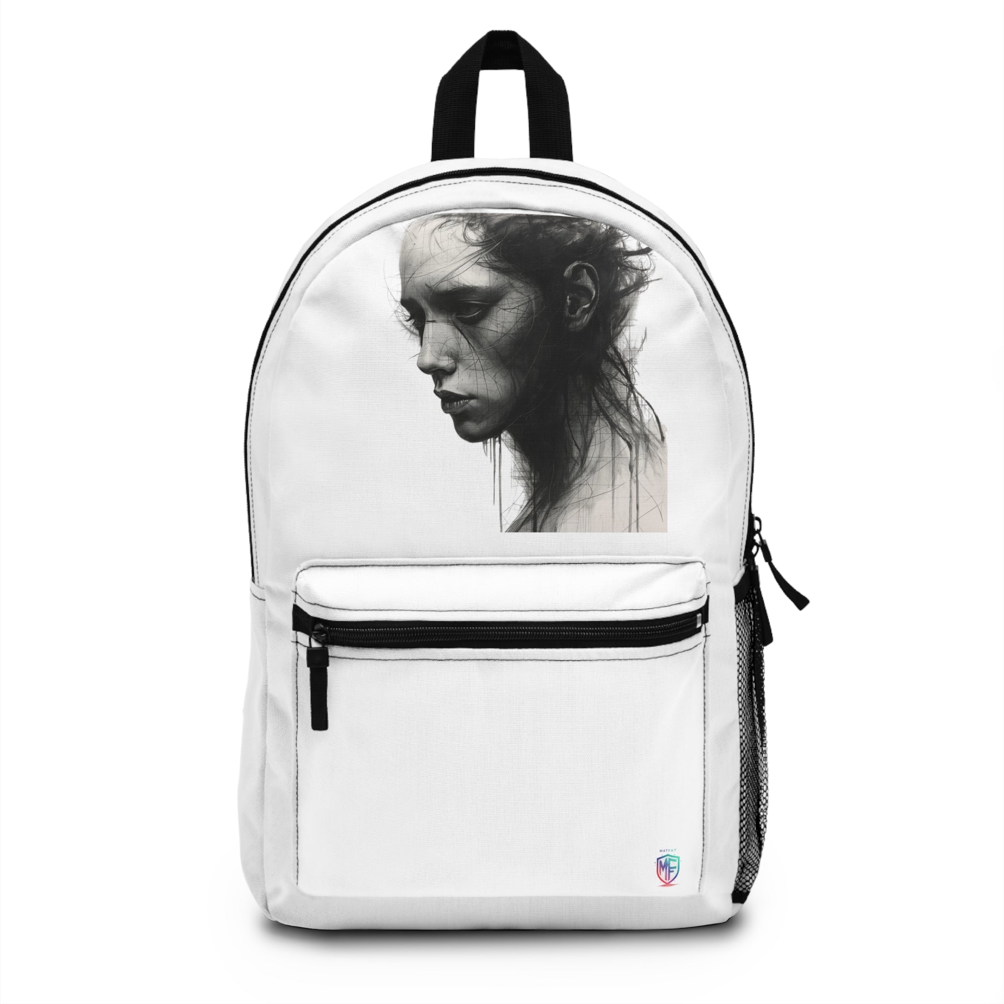 MATFAY Quiet Mind Minimalist Backpack  Psychological Art Design/Premium Everyday Bag