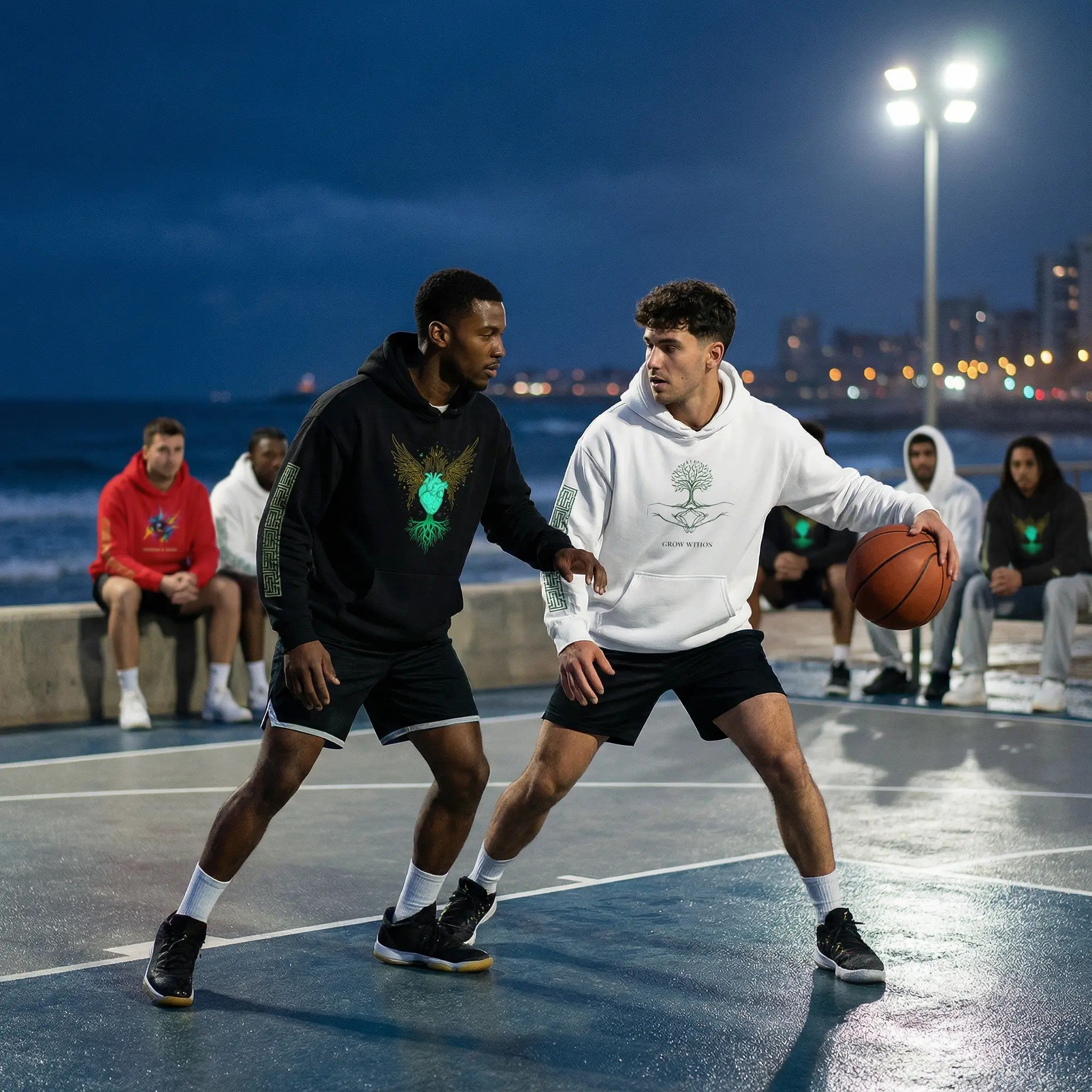 MATFAT  Anatomical Heart Illustration Hoodie | Botanical Roots Chest Art