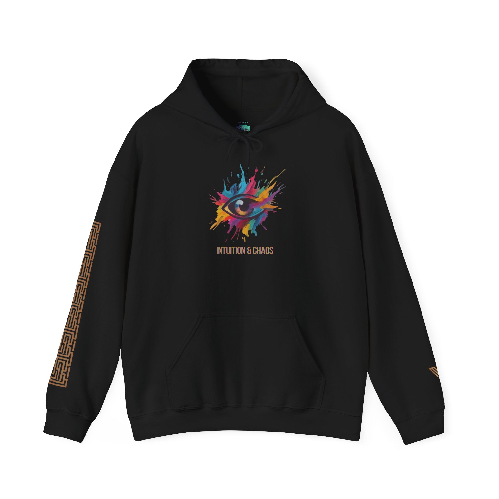 MATFAY Paint Splash Eye Hoodie | Hoodie mit Farbklecks-Augenmotiv & Typografie