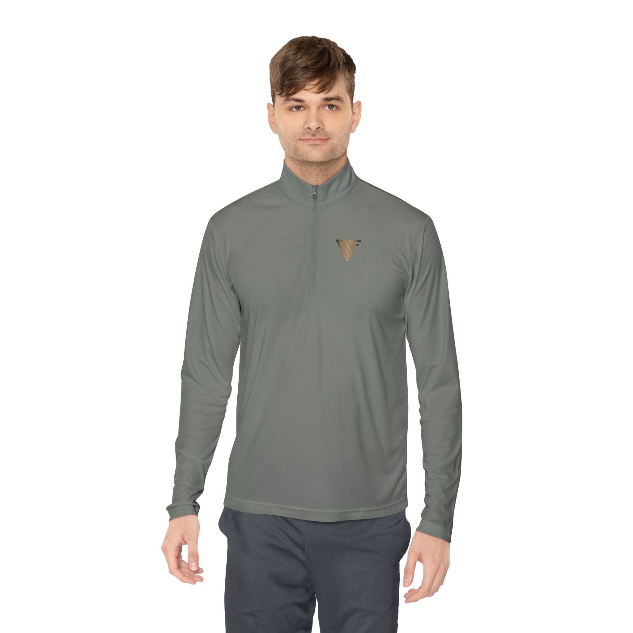 MATFAY Quarter-Zip Pullover — Mythic Sea God Bust Graphic