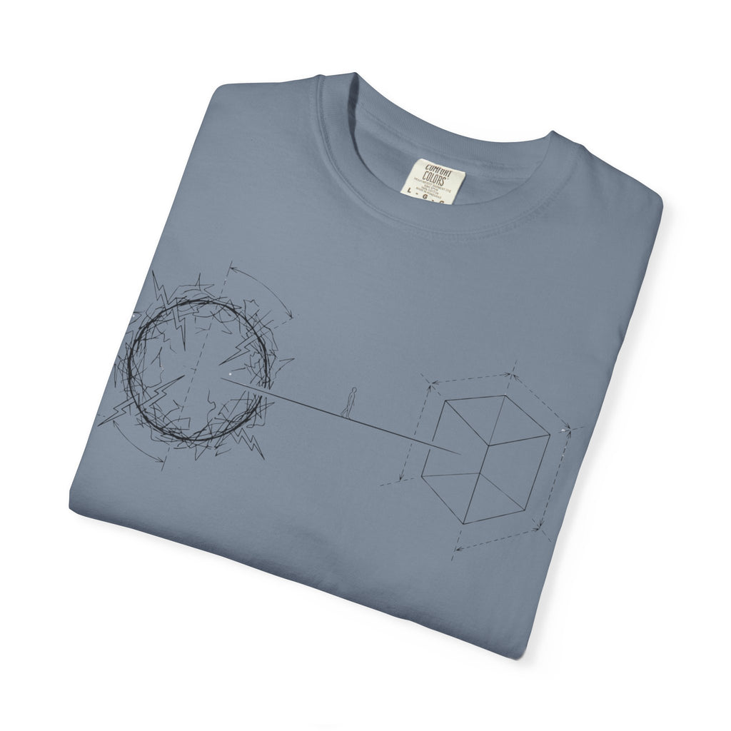 MATFAY Constellation Circle line art T-shirt | Minimal Astral Diagram Tee