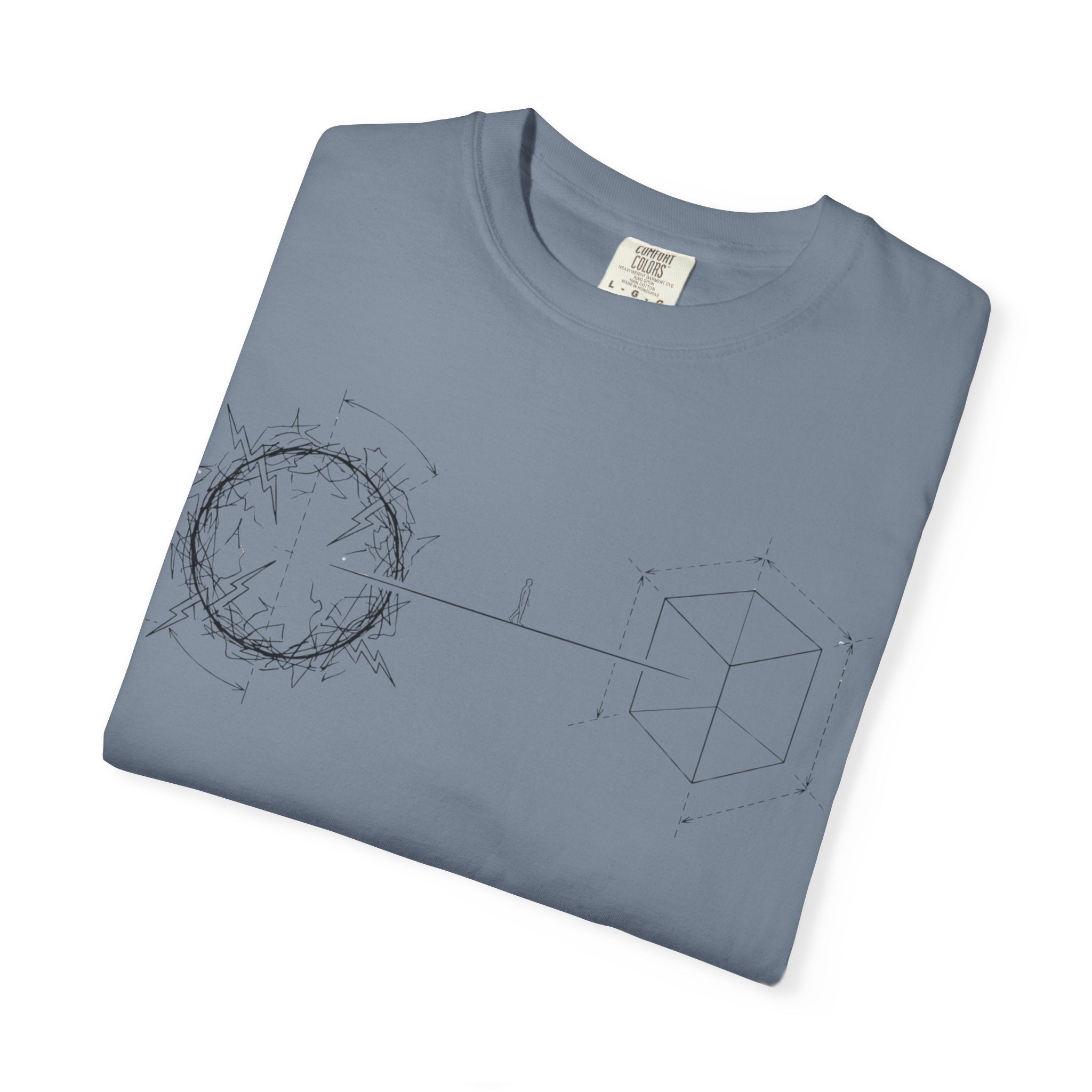 MATFAY Constellation Circle line art T-shirt | Minimal Astral Diagram Tee