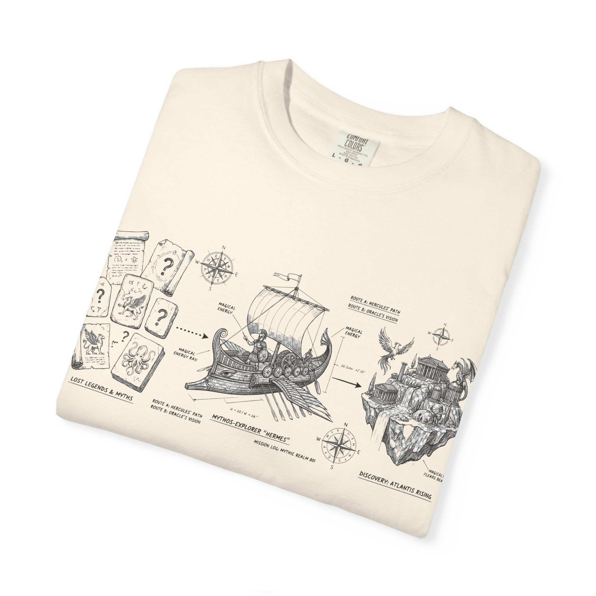 MATFAY Vintage Anatomy Illustration T-Shirt | Heart, Lungs, Skull Diagram