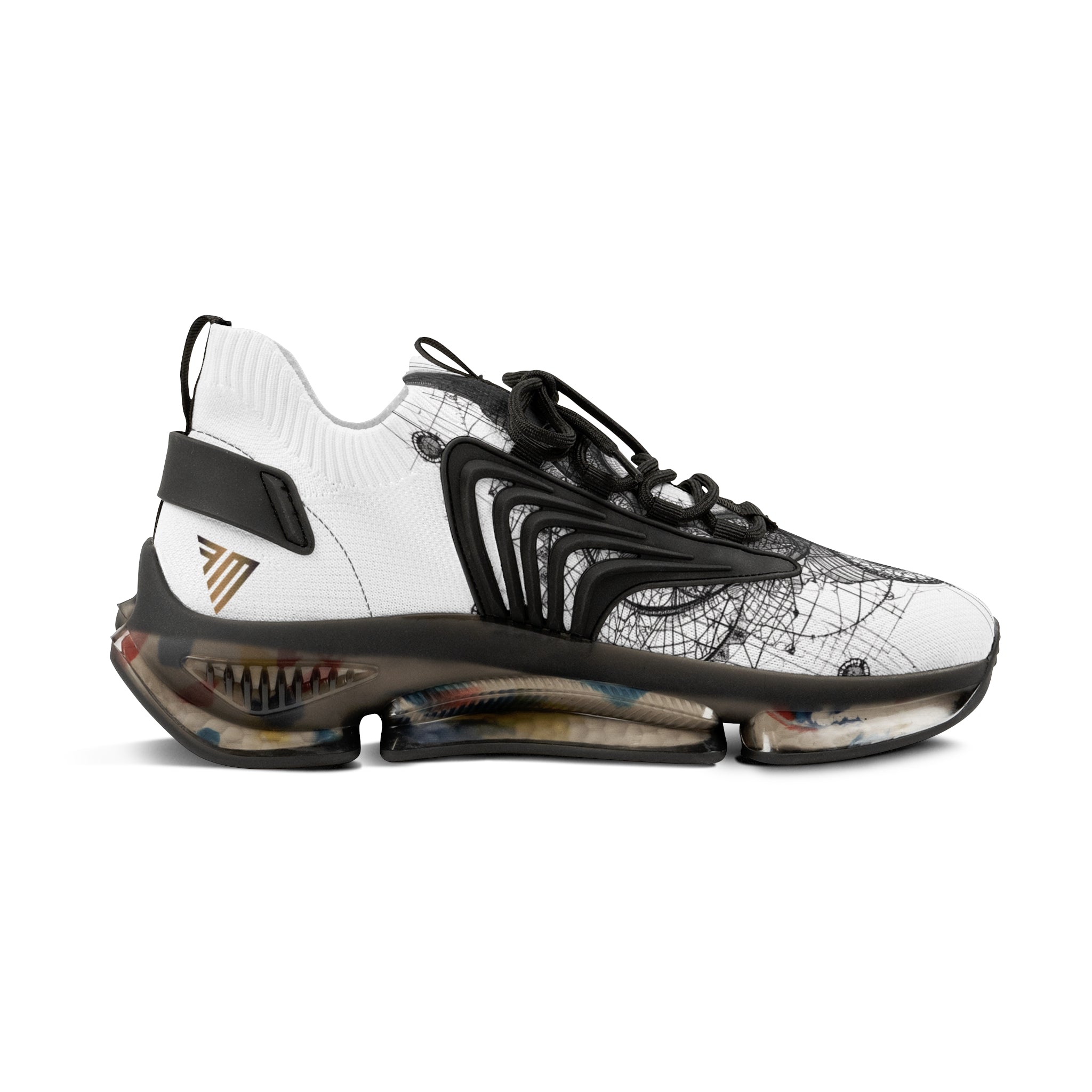 MATFAY Mental Flow Sneakers / Abstract Psychological Line Art Shoes