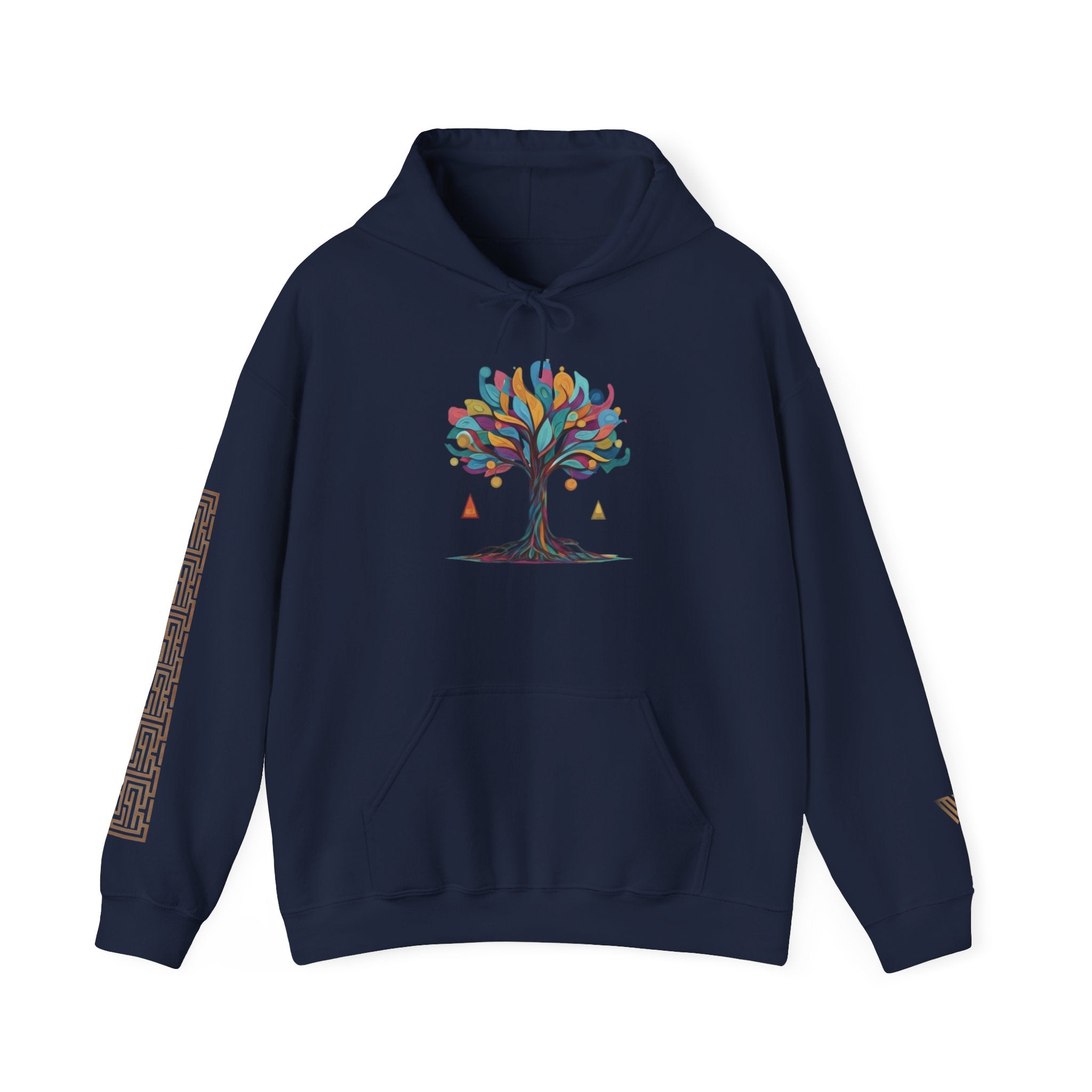 MATFAY Tree of Hands Hoodie | Künstlerischer Baum-Print Hoodie, Minimalistisches Streetwear-Design