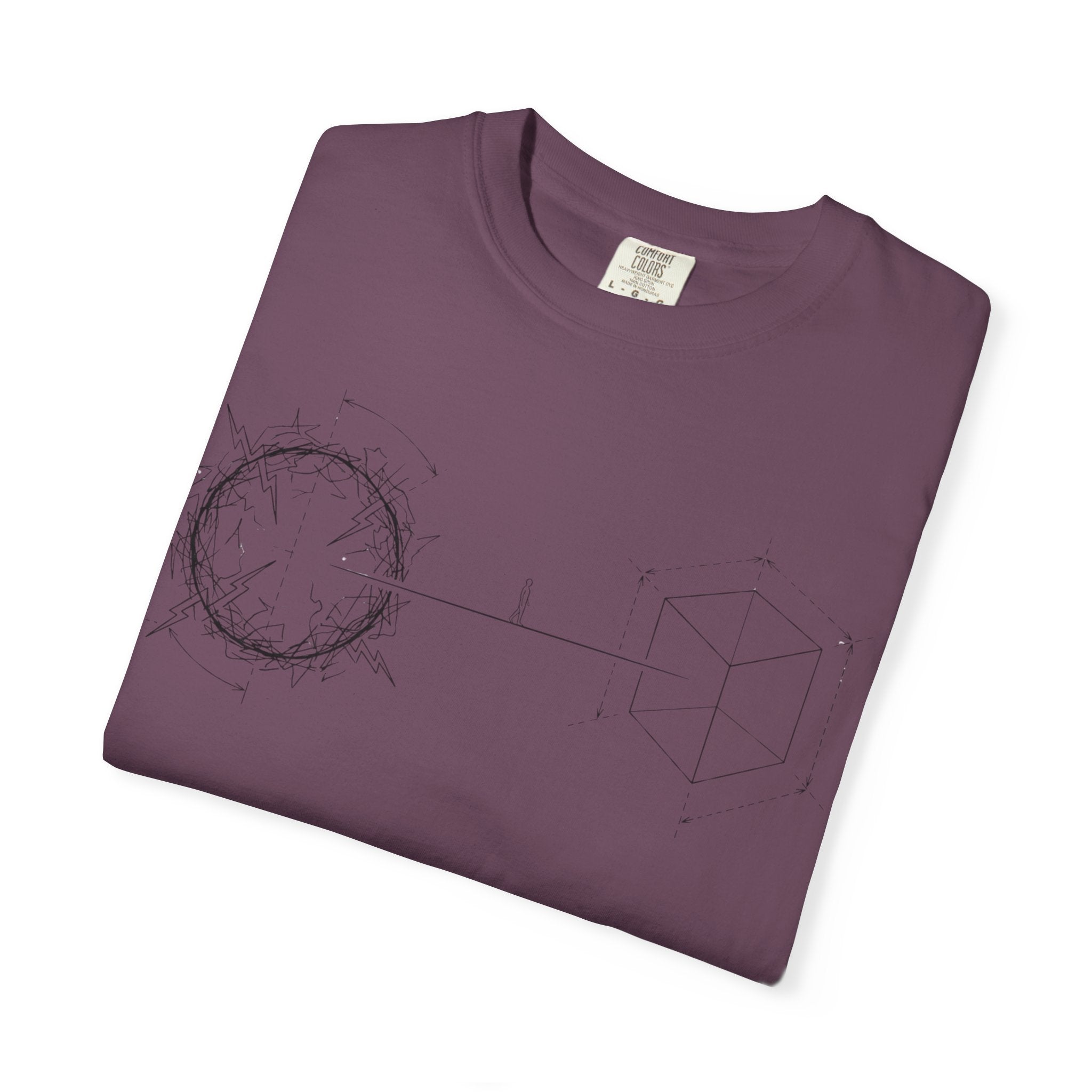 MATFAY Constellation Circle line art T-shirt | Minimal Astral Diagram Tee