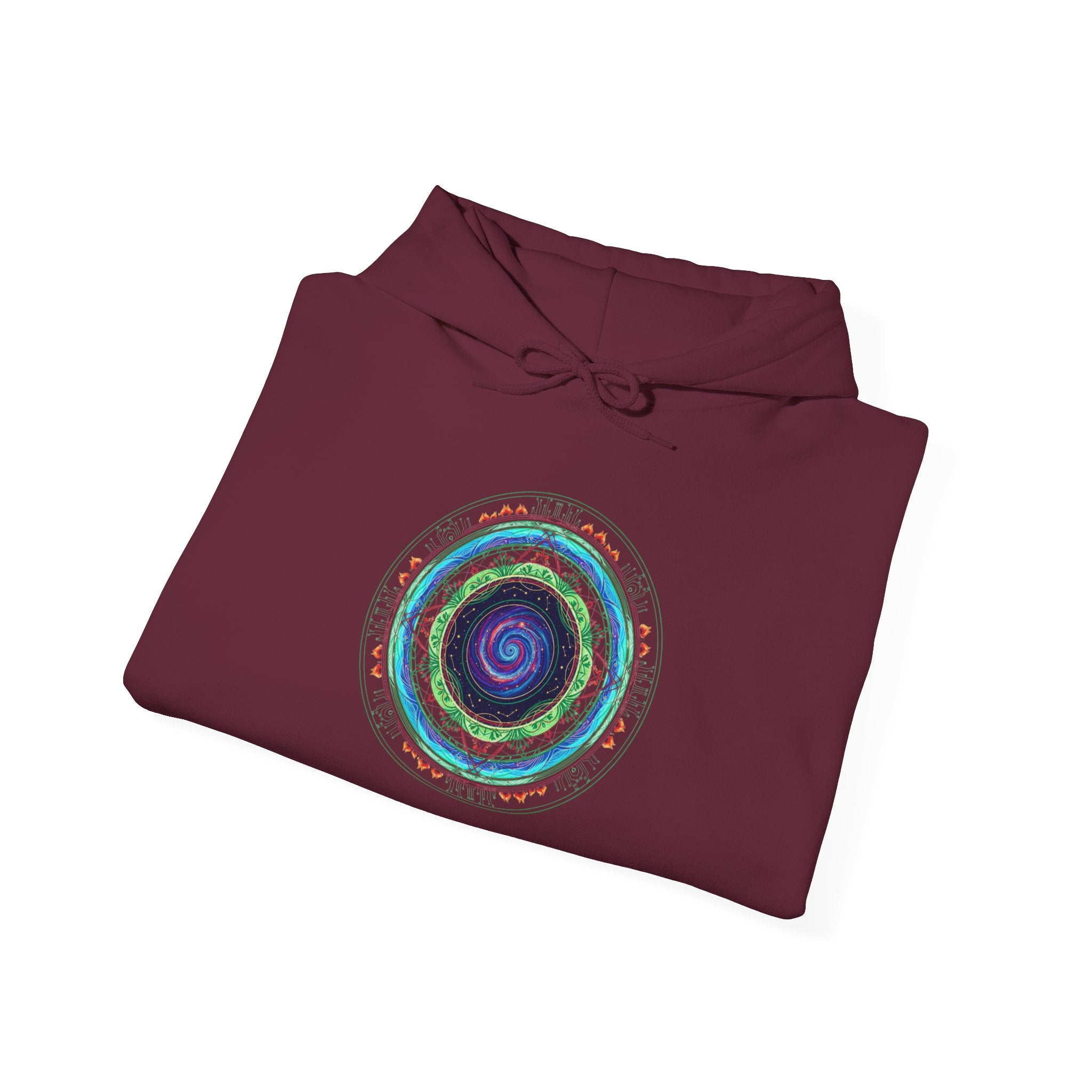 Mandala Eye Hoodie | Geometric Spiritual Graphic Sweatshirt