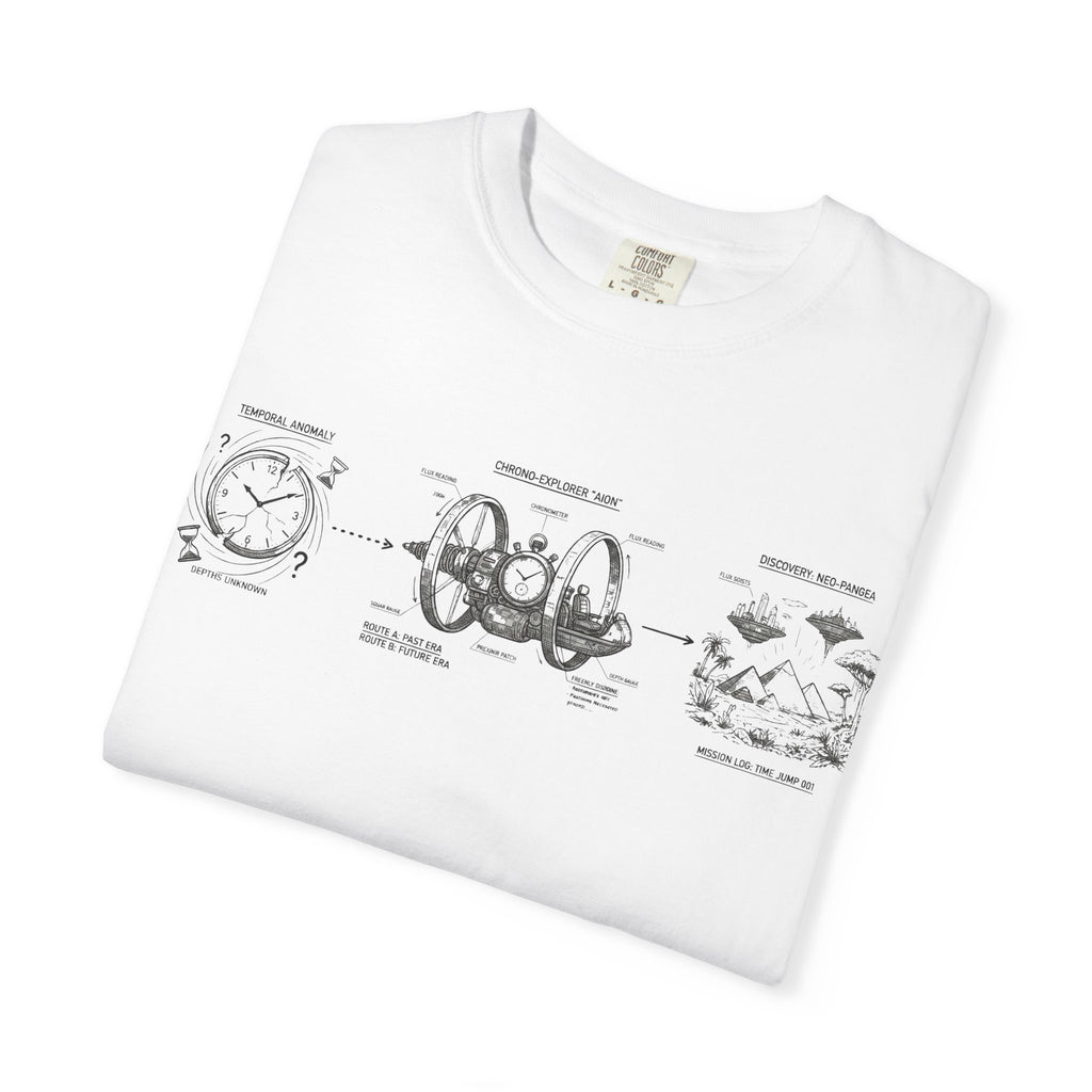MATFAY Anatomical Heart and Clock Diagram T-Shirt | Vintage Science Illustration