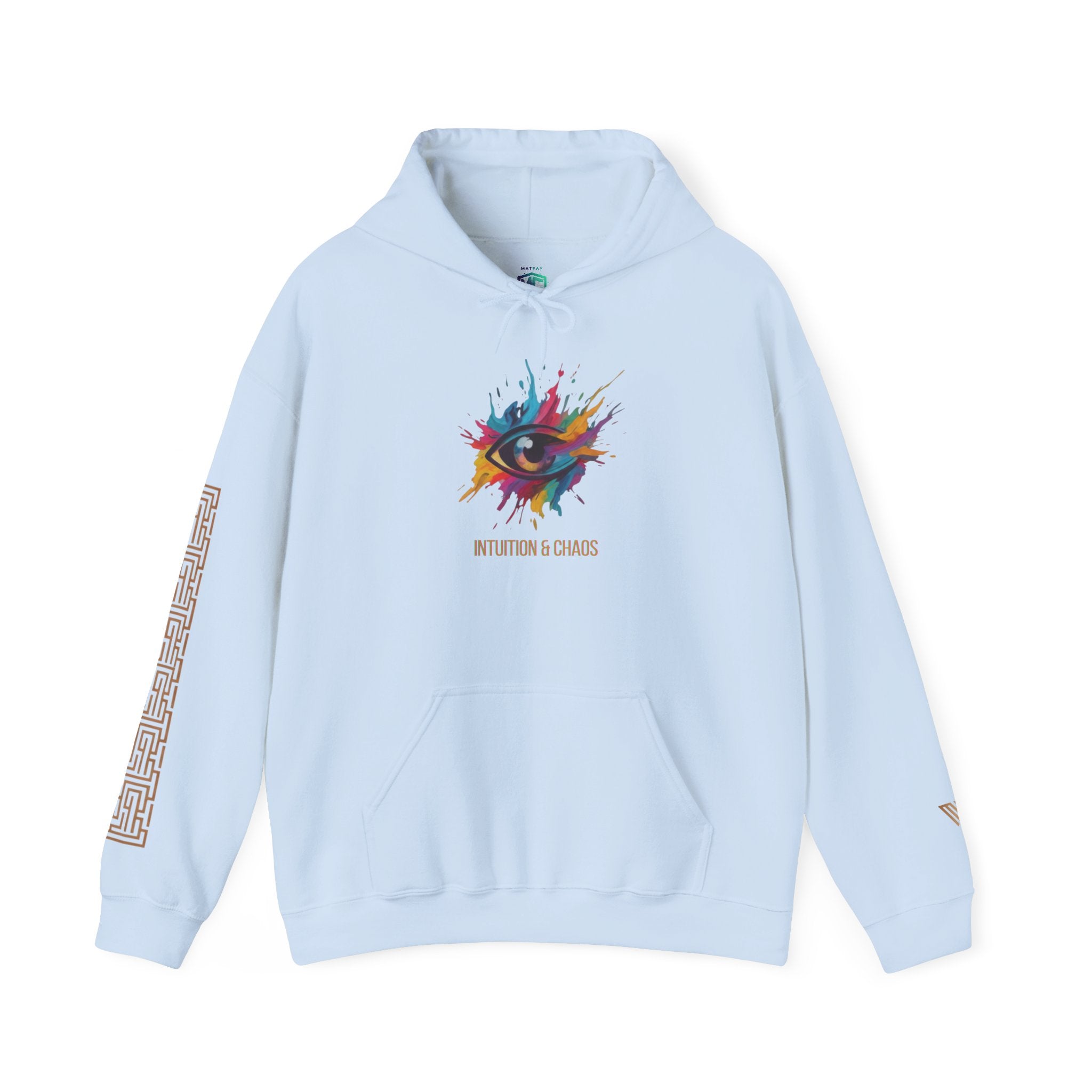 MATFAY Paint Splash Eye Hoodie | Hoodie mit Farbklecks-Augenmotiv & Typografie