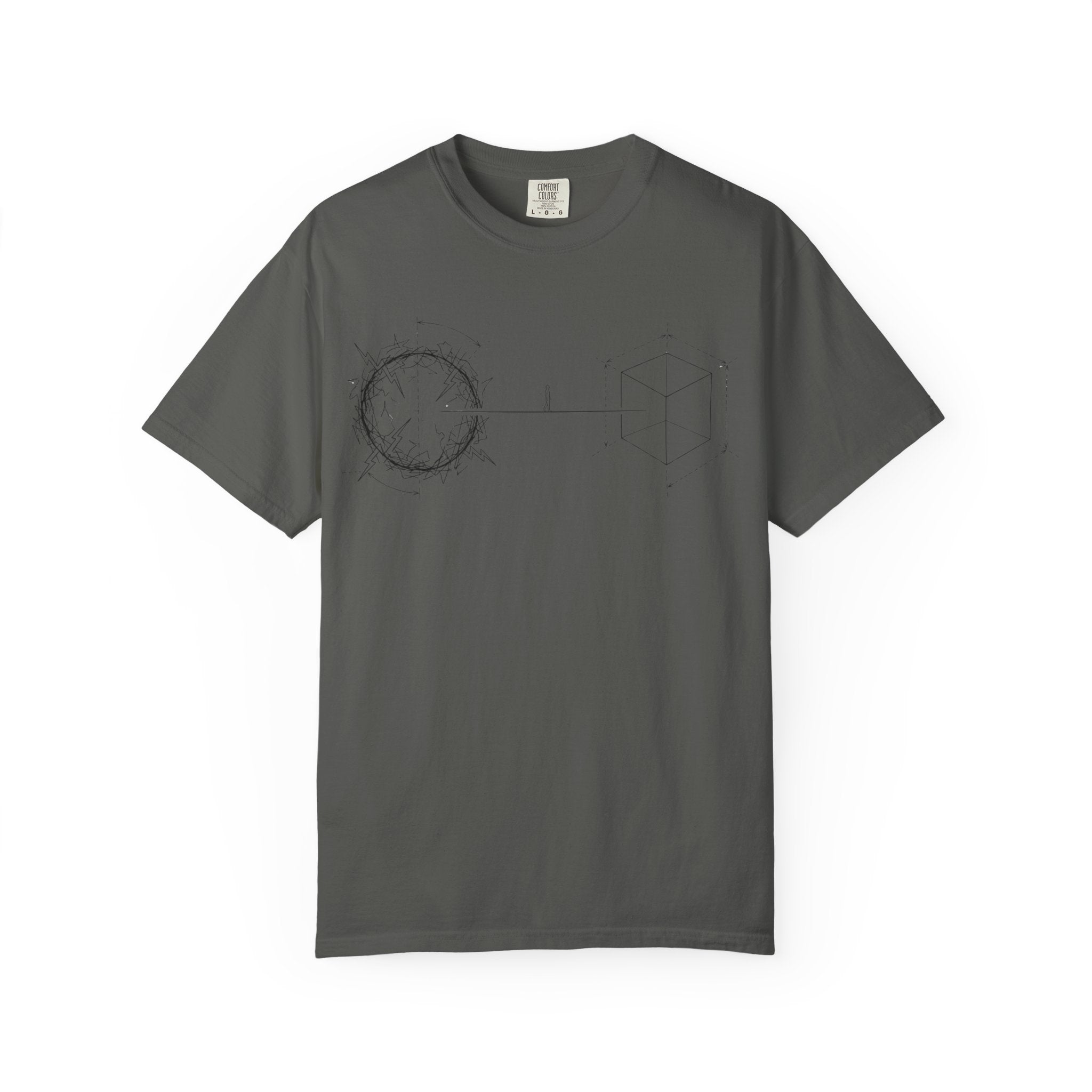 MATFAY Constellation Circle line art T-shirt | Minimal Astral Diagram Tee