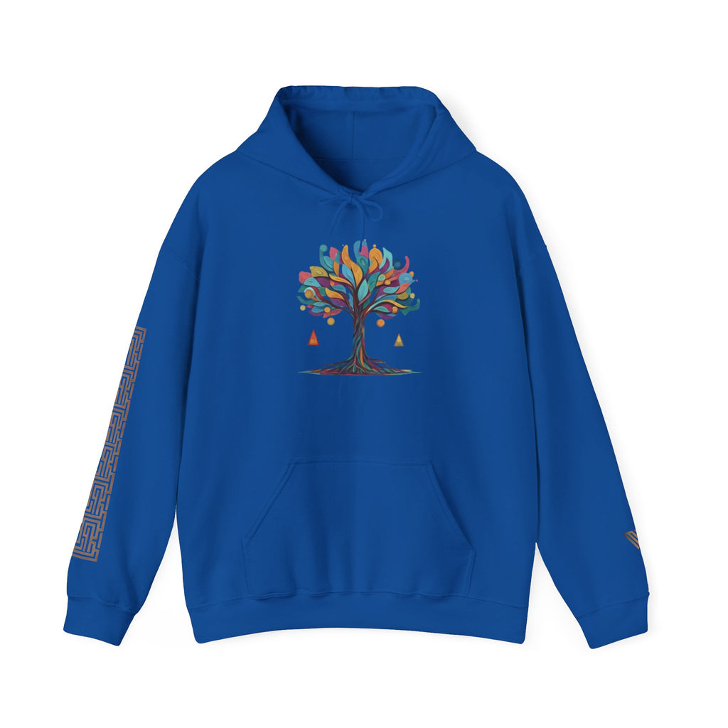 MATFAY Tree of Hands Hoodie | Künstlerischer Baum-Print Hoodie, Minimalistisches Streetwear-Design