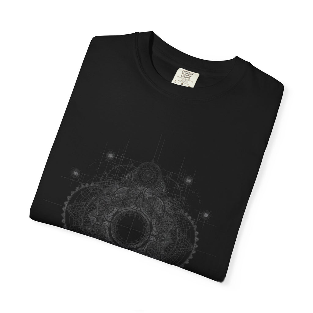 Geometric Moon Mandala T-shirt | Celestial Sacred Geometry Tee