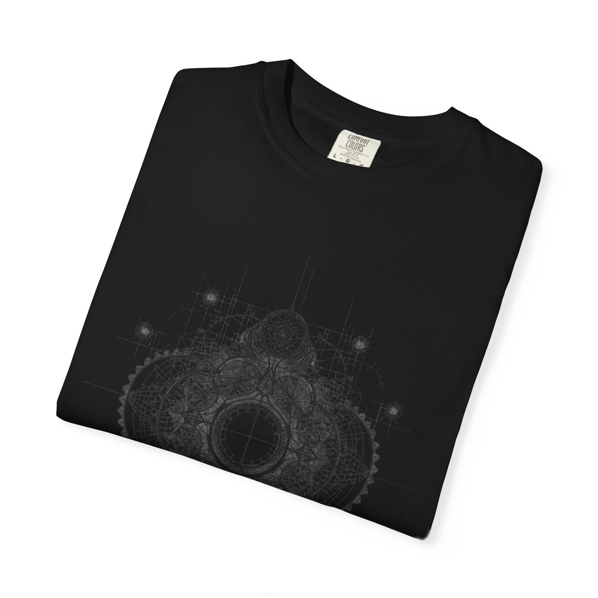 Geometric Moon Mandala T-shirt | Celestial Sacred Geometry Tee