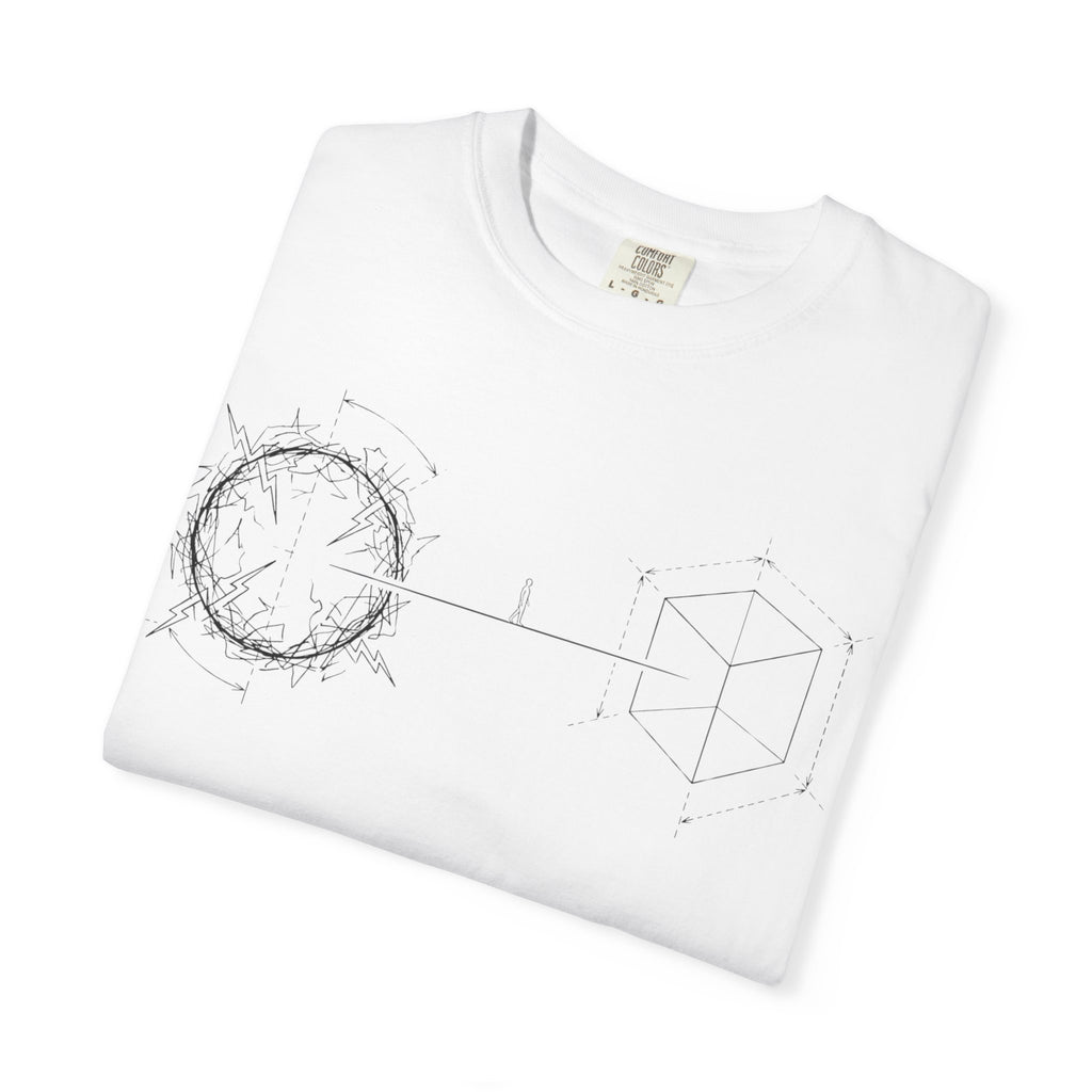 MATFAY Constellation Circle line art T-shirt | Minimal Astral Diagram Tee