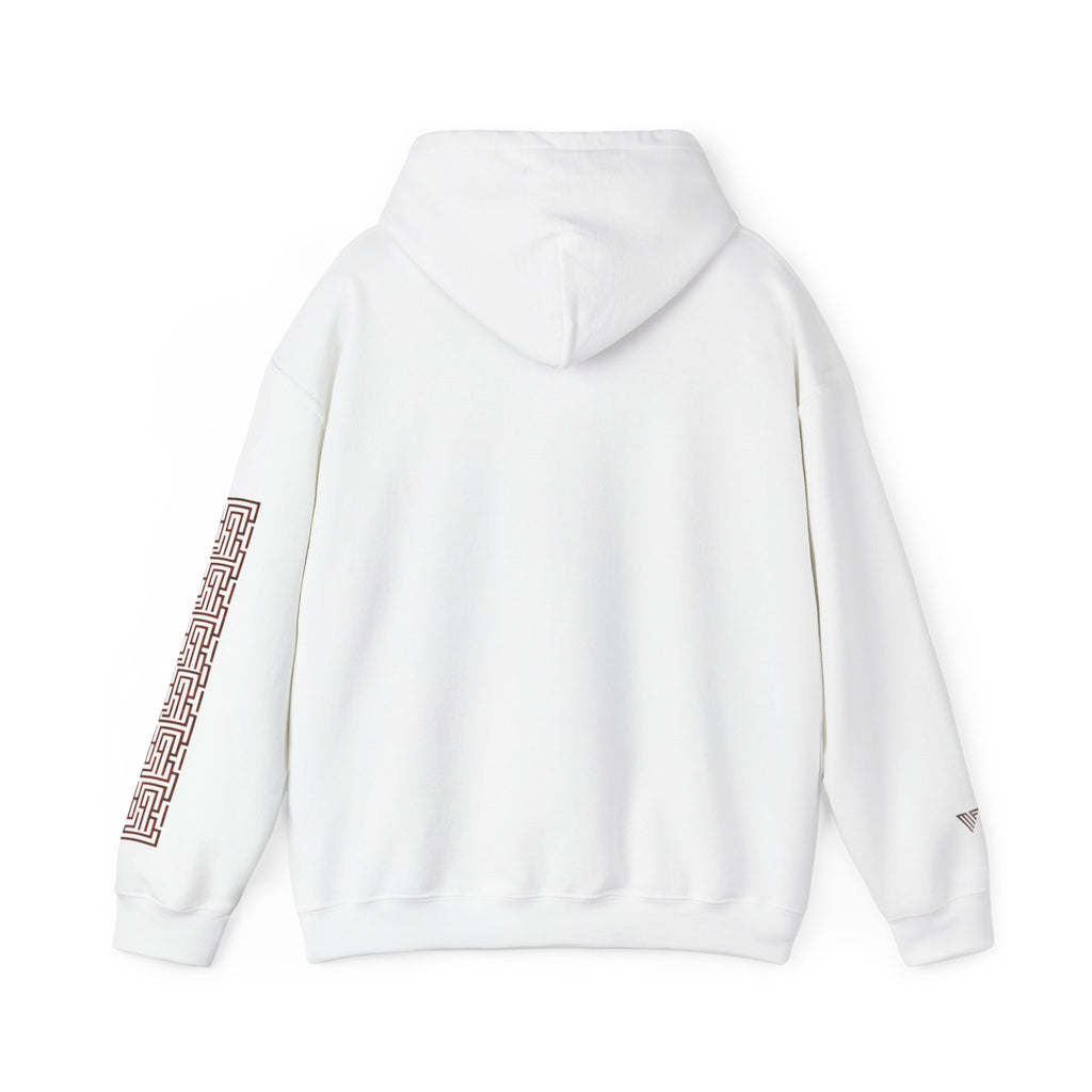 MATFAY Chaos to Clarity Hoodie | Hoodie mit Wirbelmotiv und Maze-Ärmeldesign