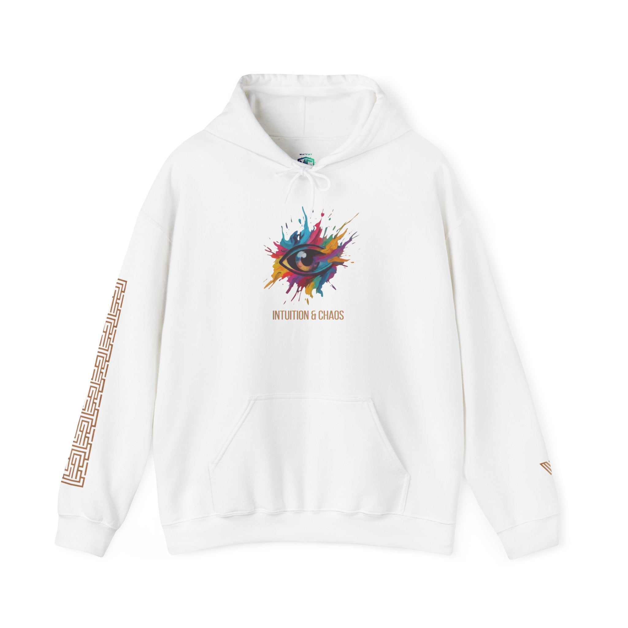 MATFAY Paint Splash Eye Hoodie | Hoodie mit Farbklecks-Augenmotiv & Typografie