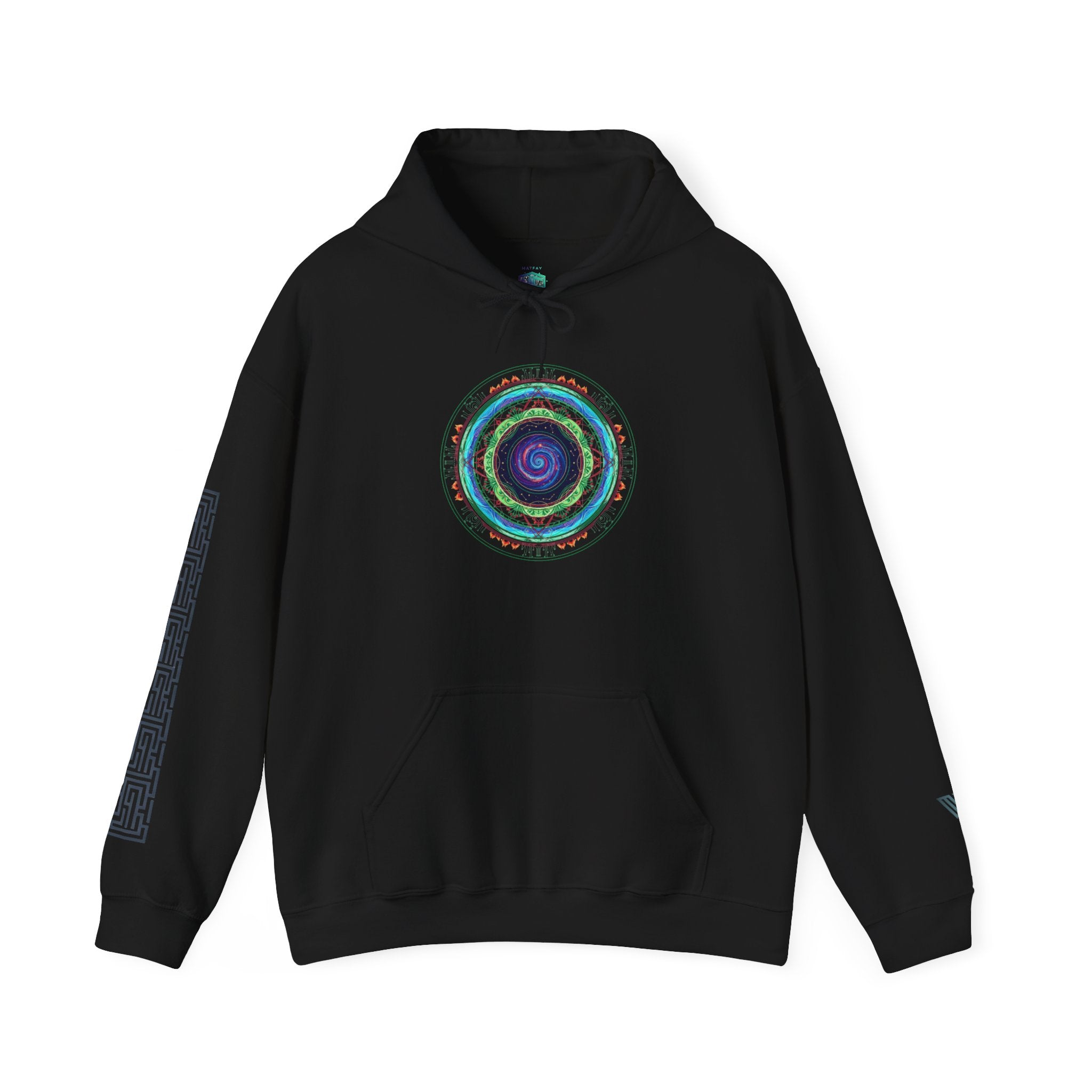 Mandala Eye Hoodie | Geometric Spiritual Graphic Sweatshirt